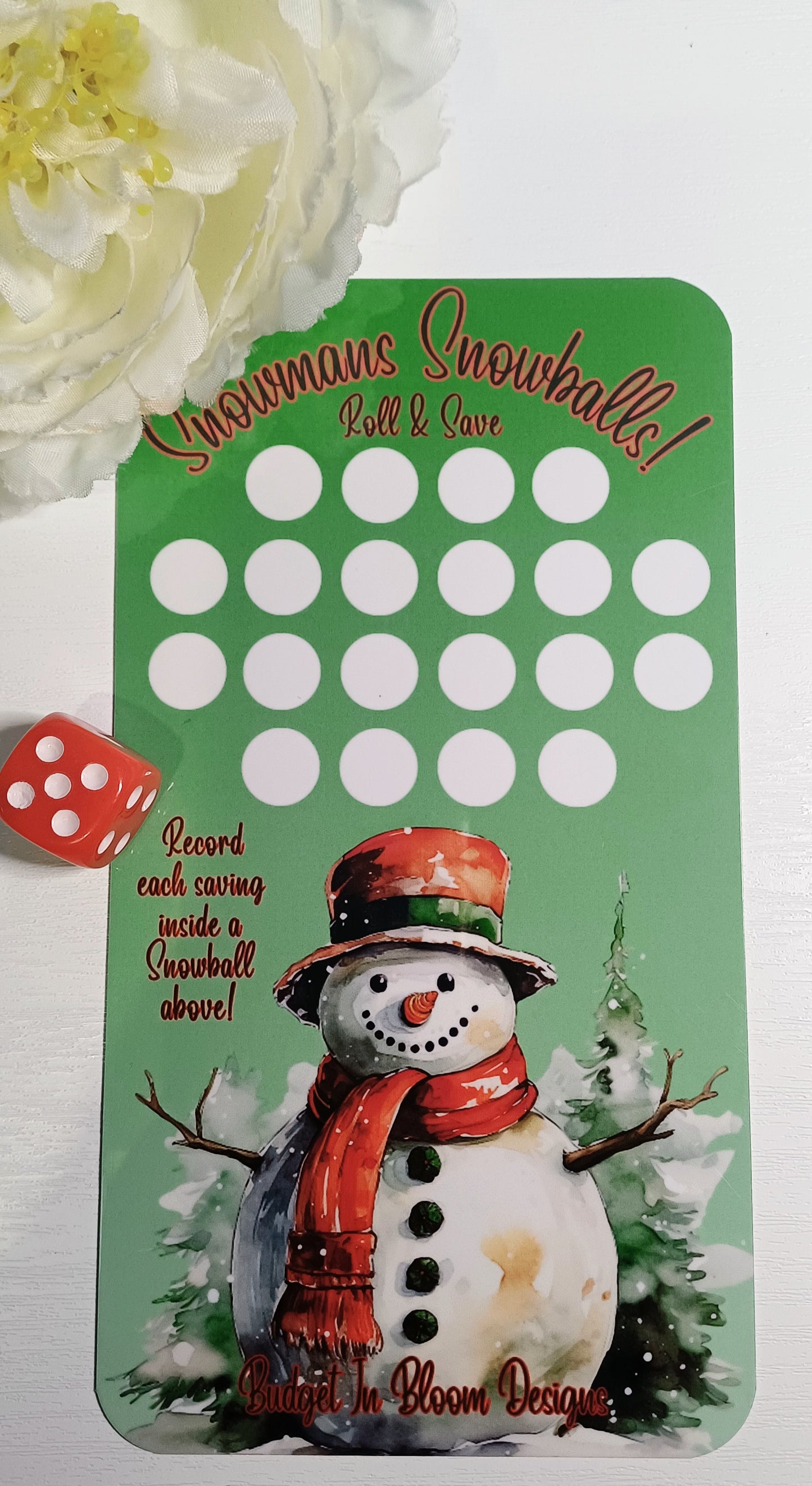 Snowman's Snowballs Savings Challenge