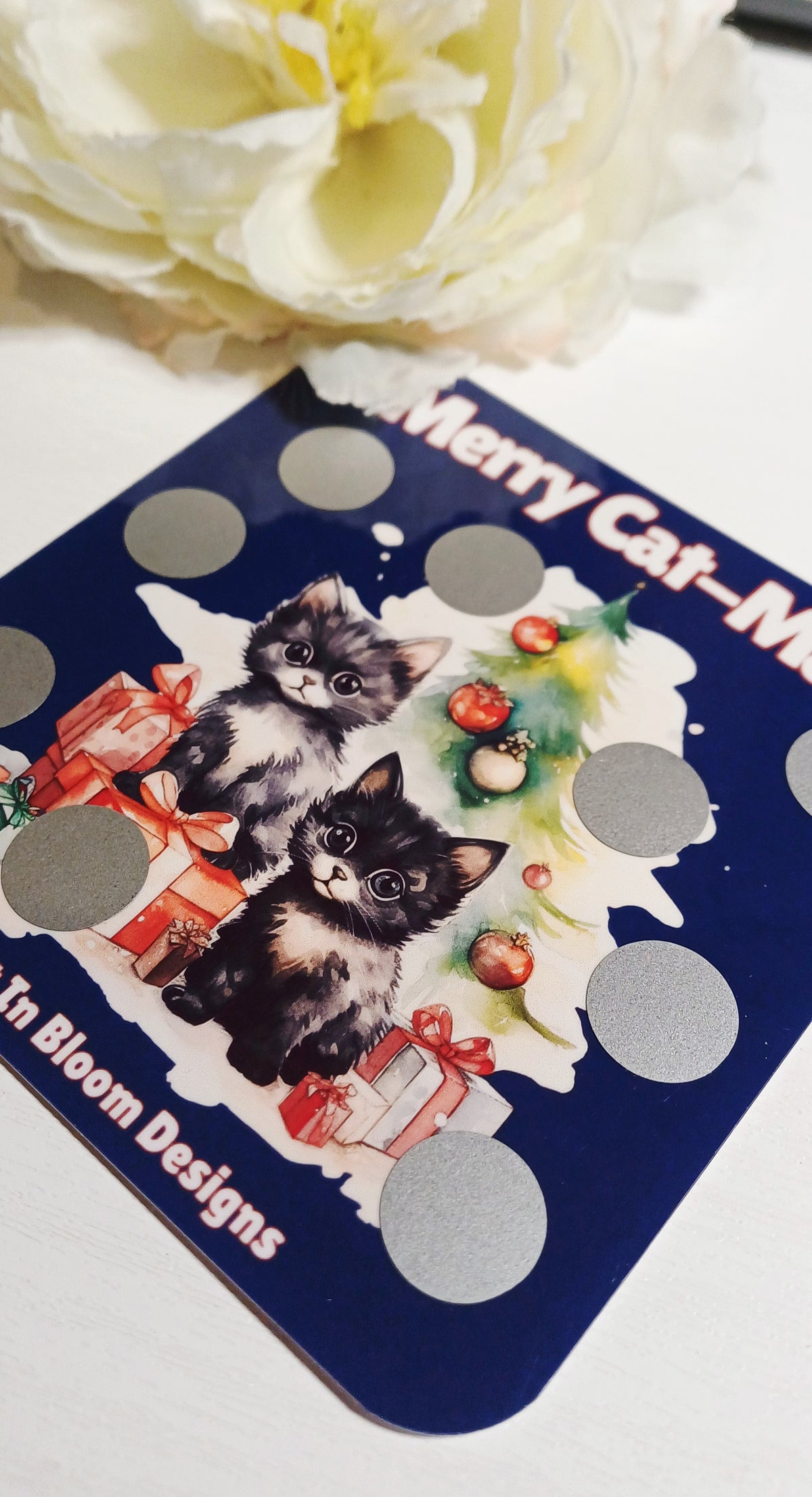 Merry Cat-Mas Mini Scratch Off Savings Challenge