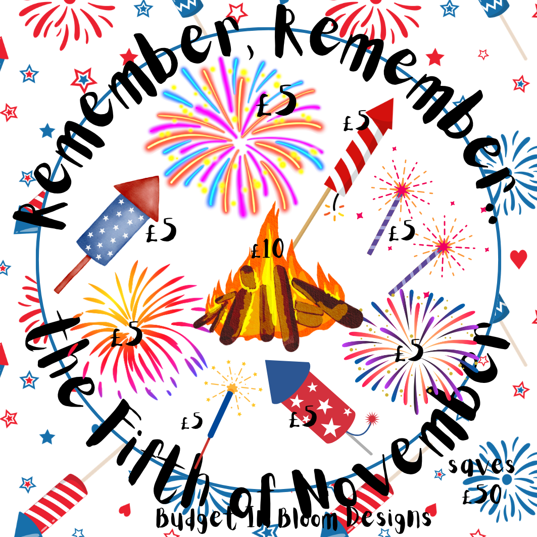 Remember Remember the 5th of November Mini Savings Challenge
