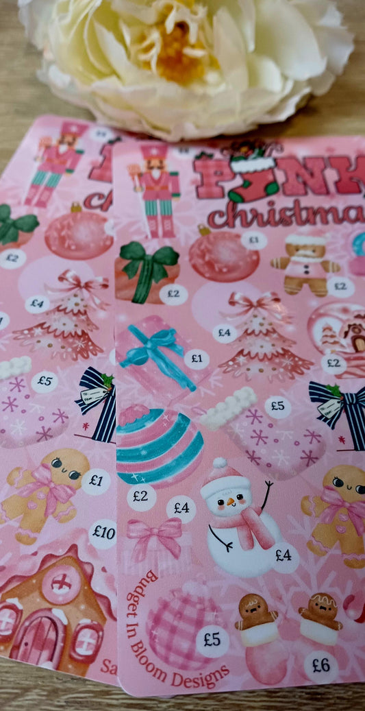 Pink Christmas Money Saving Challenge