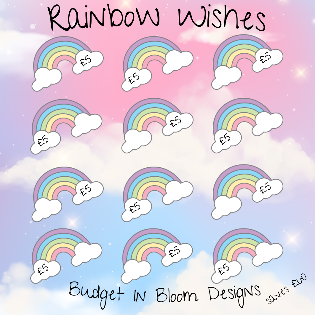 Rainbow Wishes Mini Saving Challenge