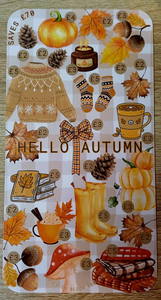 Hello Autumn Money Saving Challenge