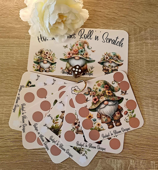 Floral Gonks Roll 'n' Scratch Savings Challenge (Copy)