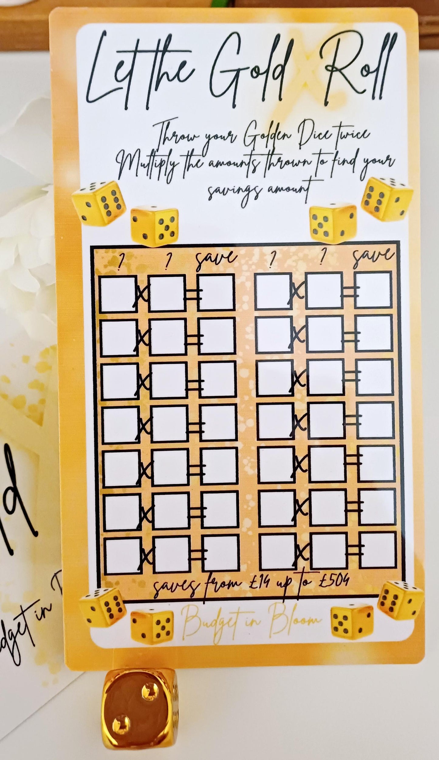 Let The Gold X Roll Savings Challenge