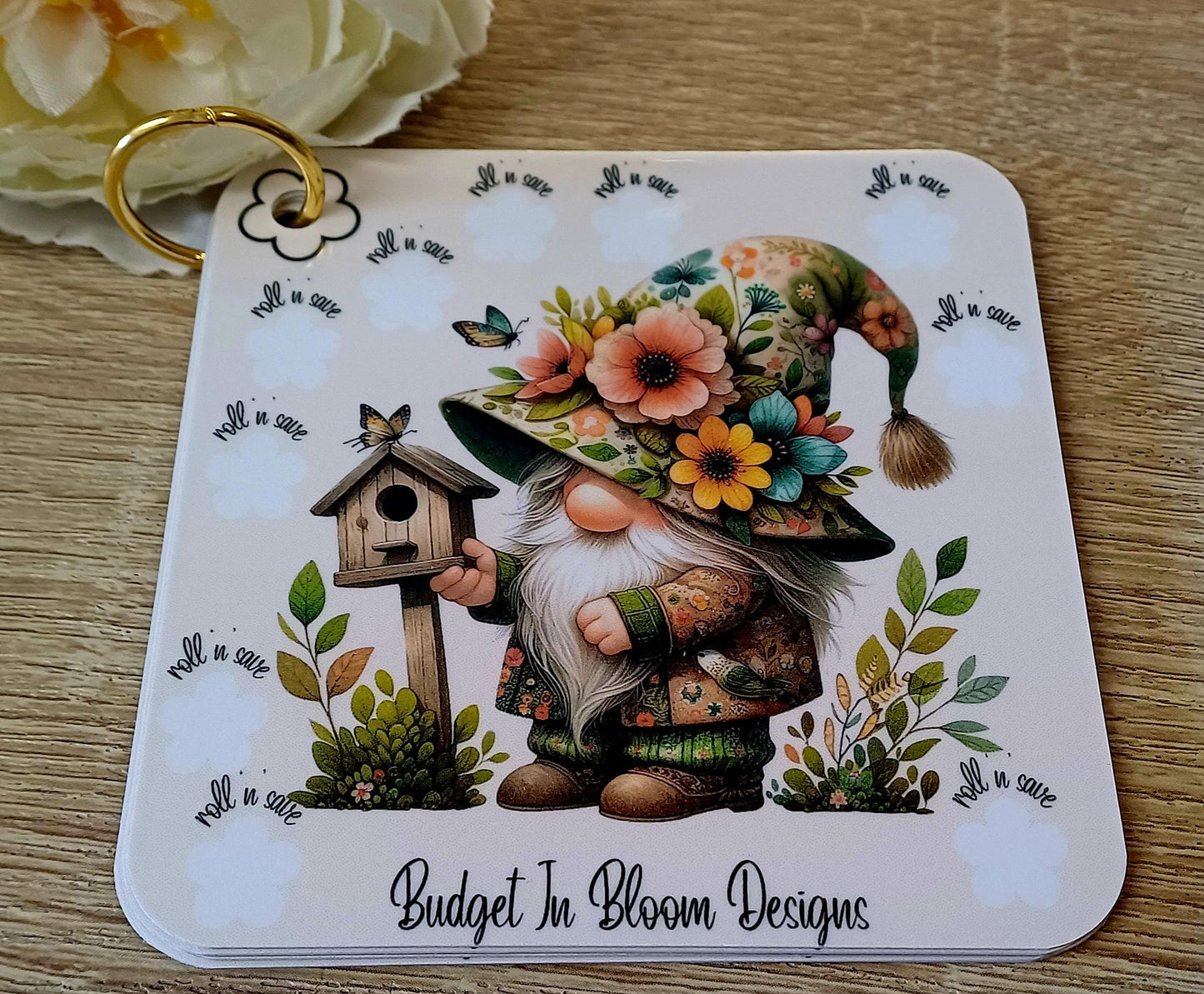 Floral Gonks Roll 'n' Scratch Savings Challenge (Copy)