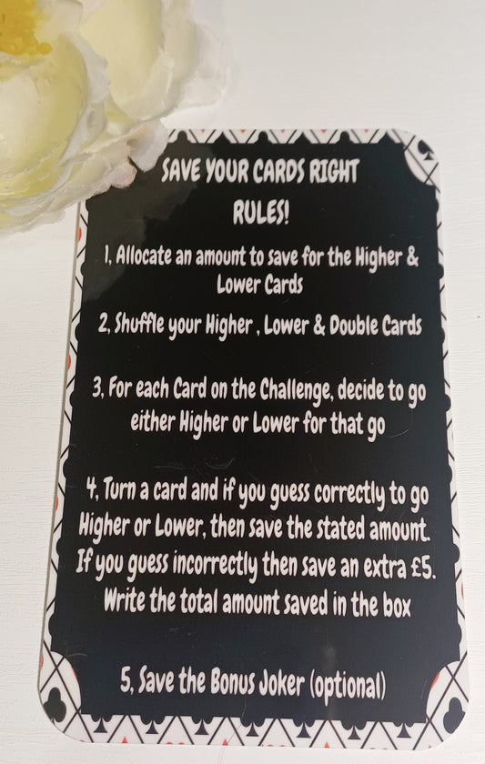 Save your Cards Right Savings Challenge