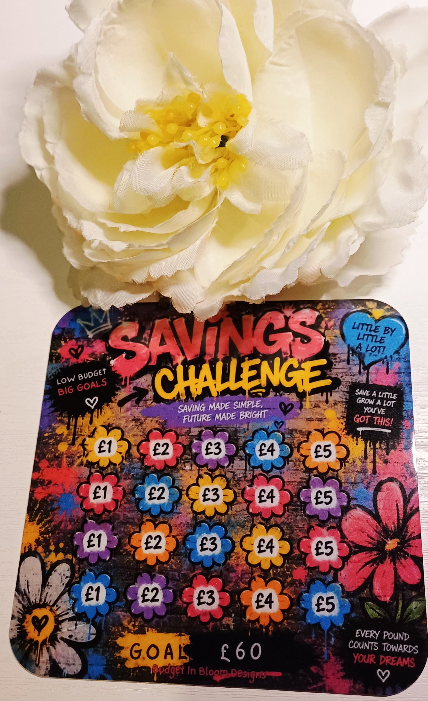 Floral Graffiti Savings Challenge