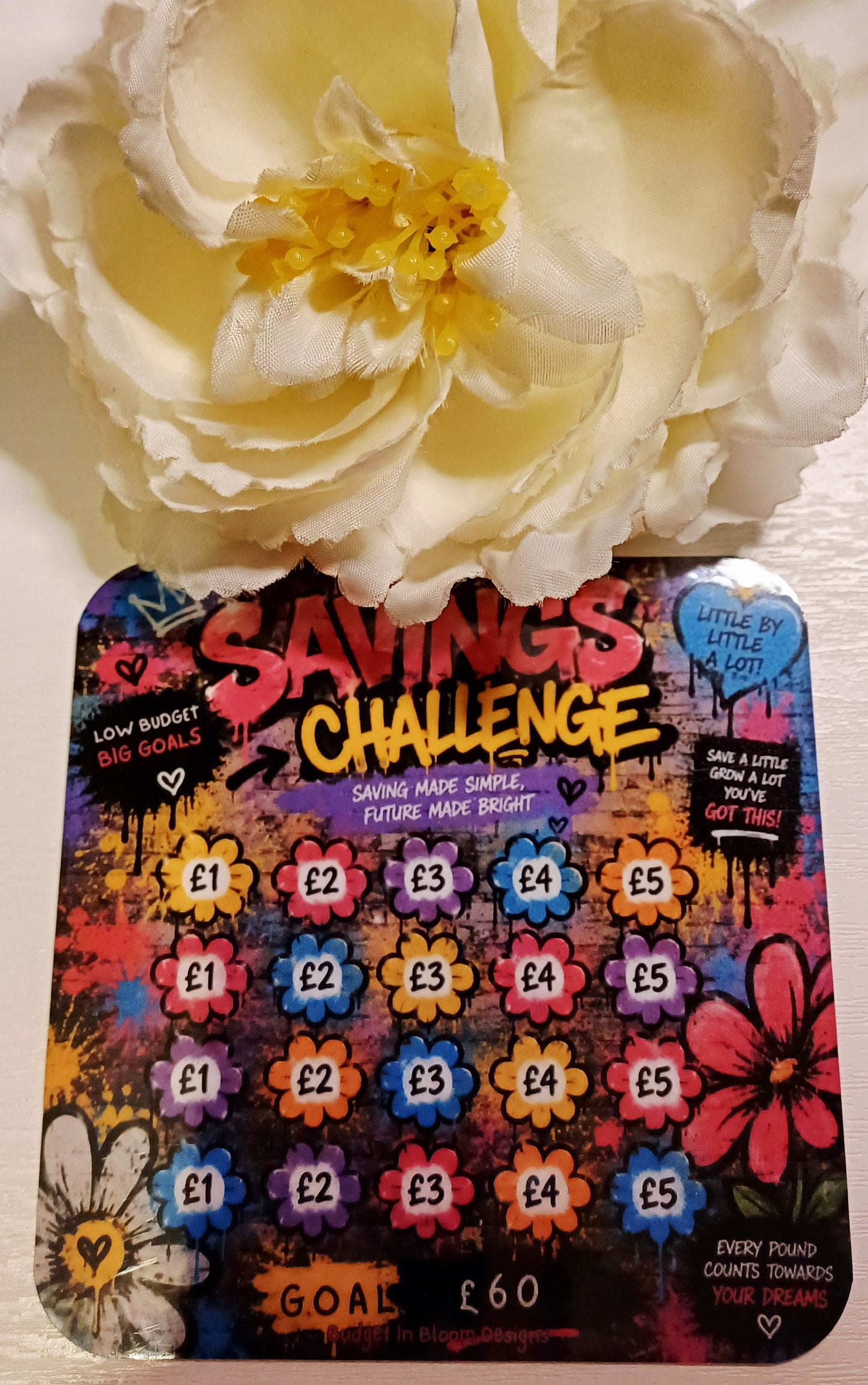 Floral Graffiti Savings Challenge