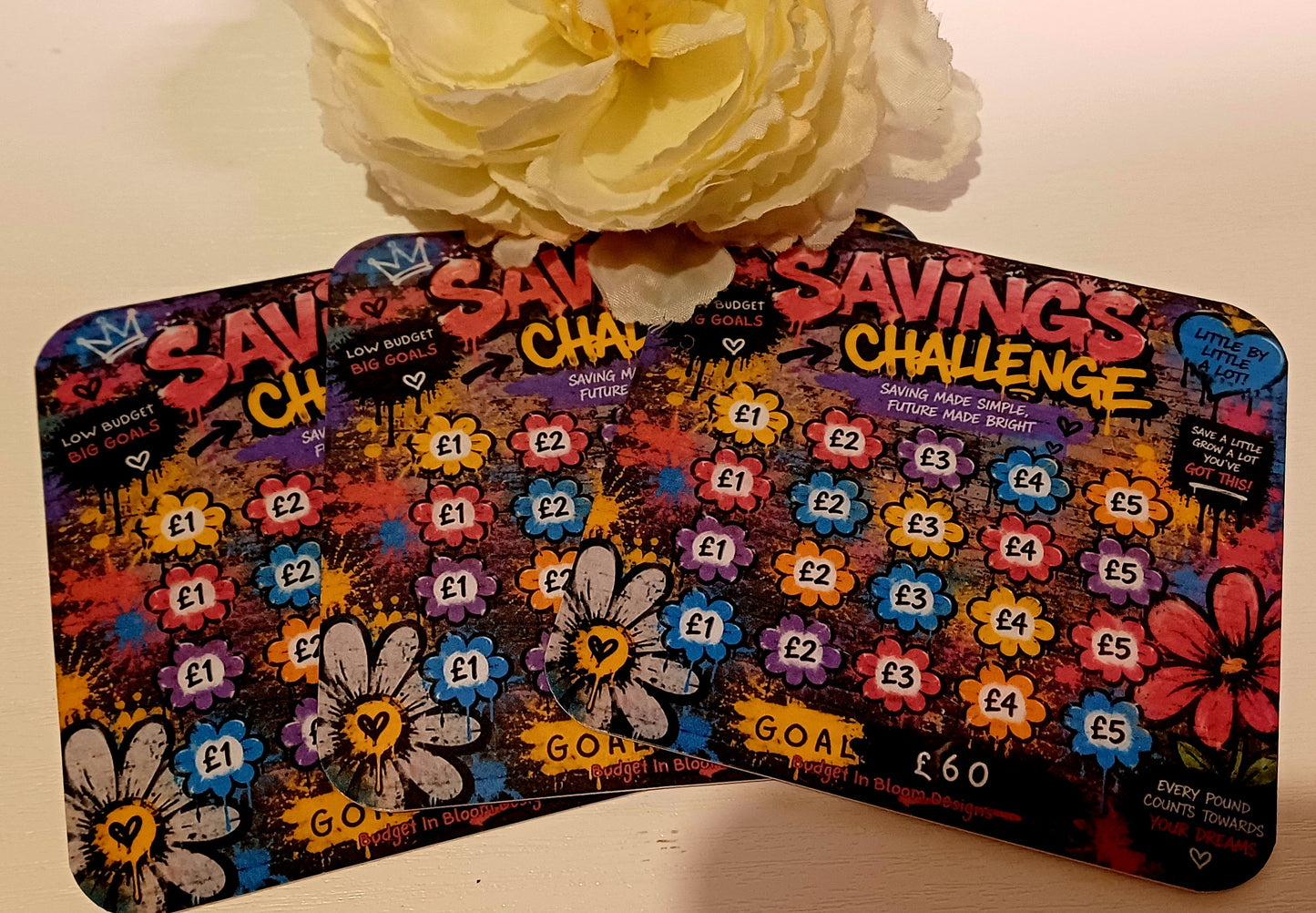 Floral Graffiti Savings Challenge