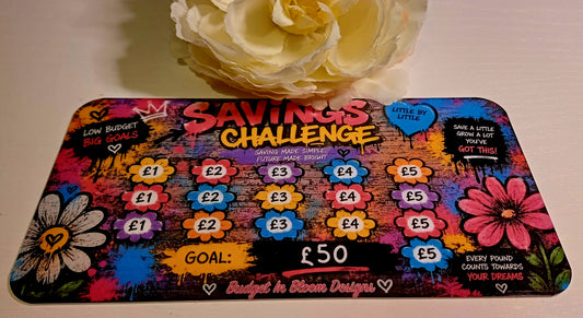 Floral Graffiti Savings Challenge