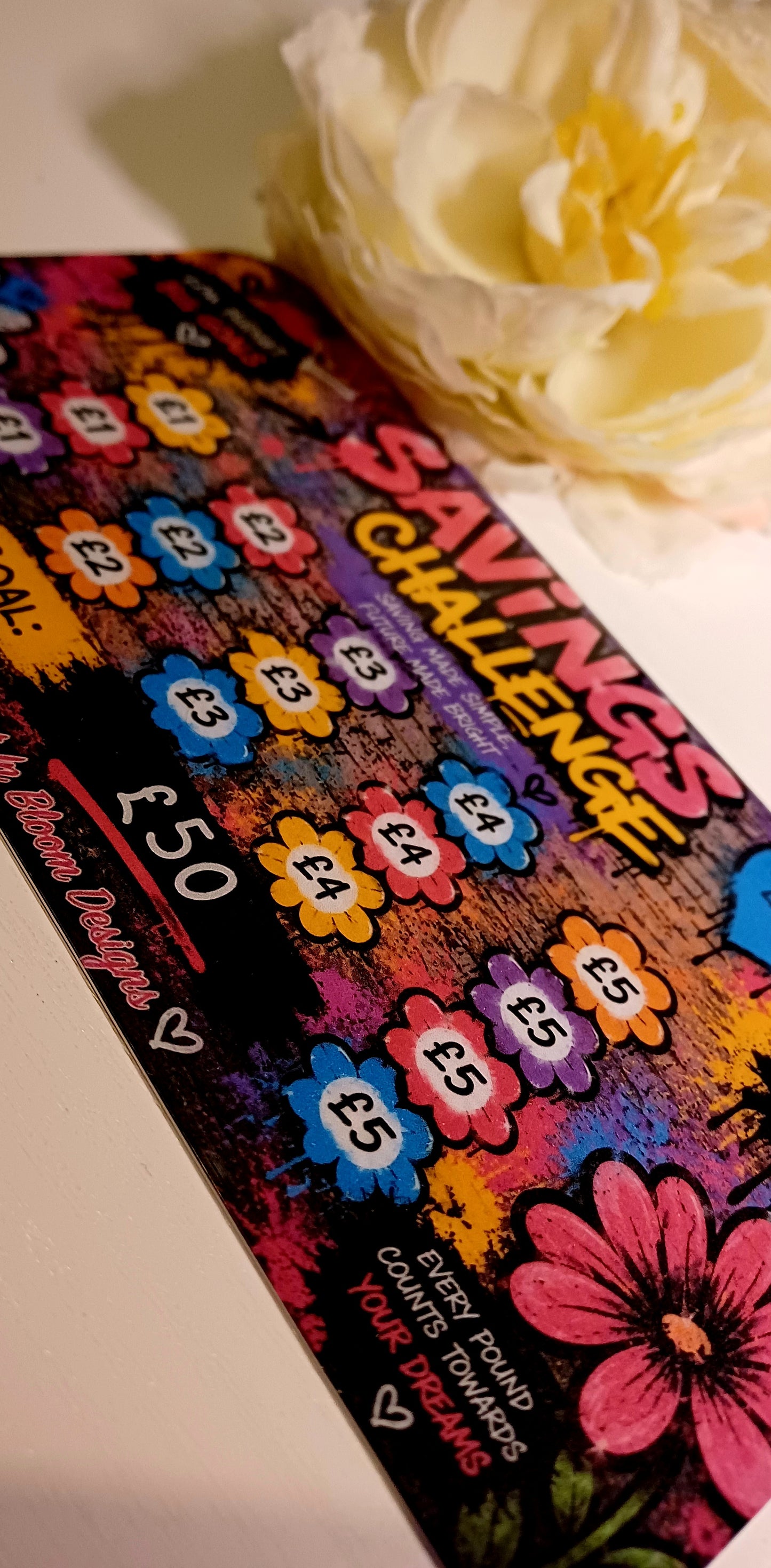Floral Graffiti Savings Challenge