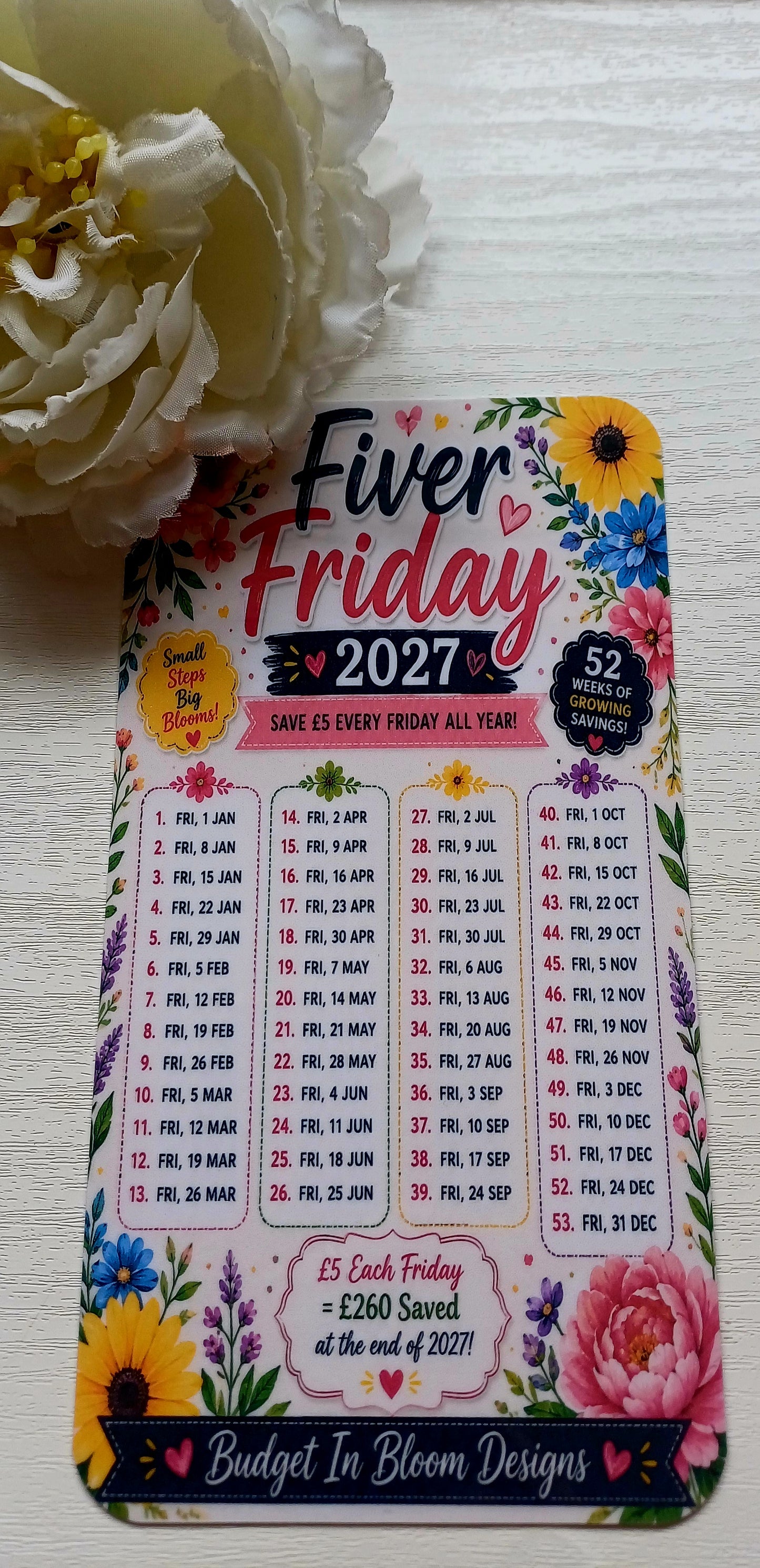 Fiver Friday Savings Challenge