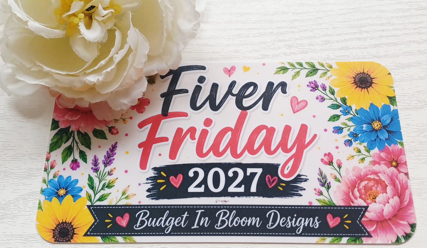 Fiver Friday Savings Challenge