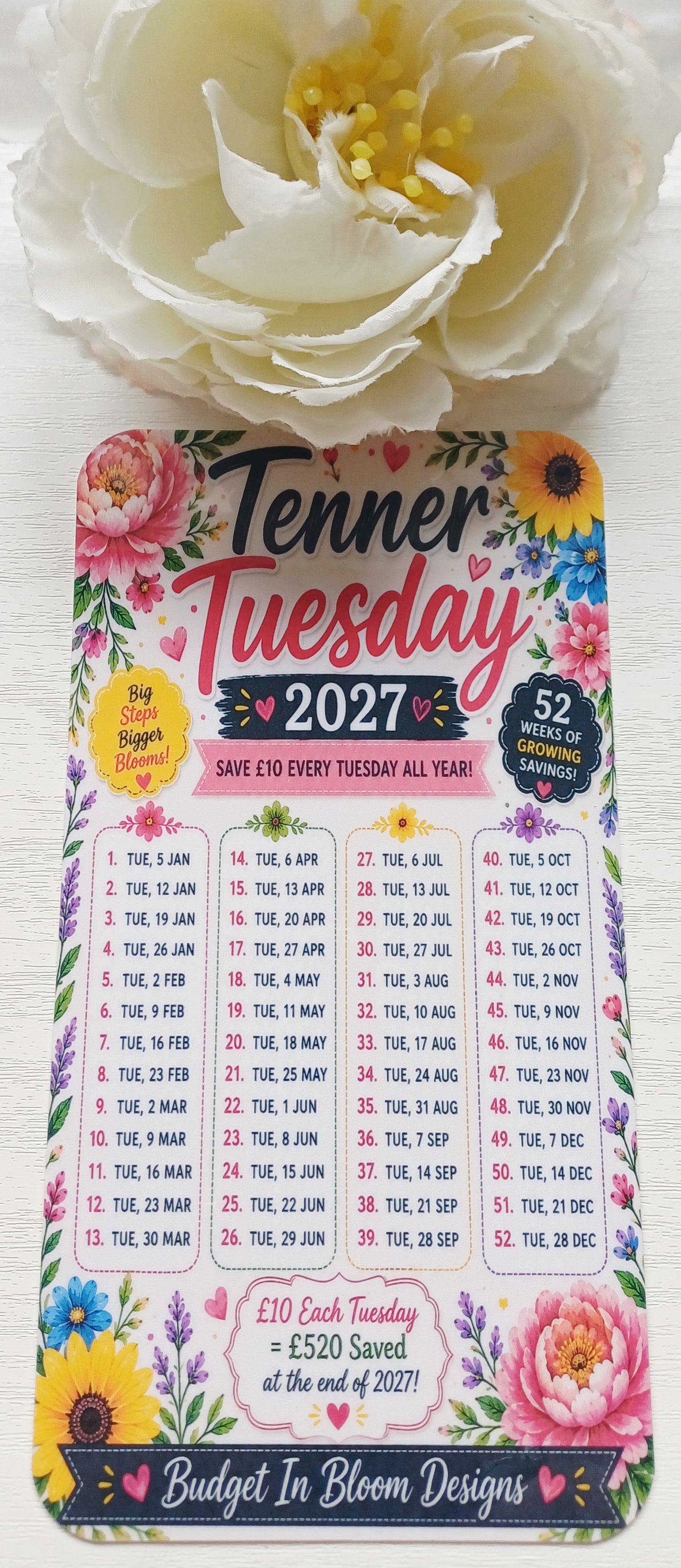 Tenner Tuesday Savings Challenge - 2027