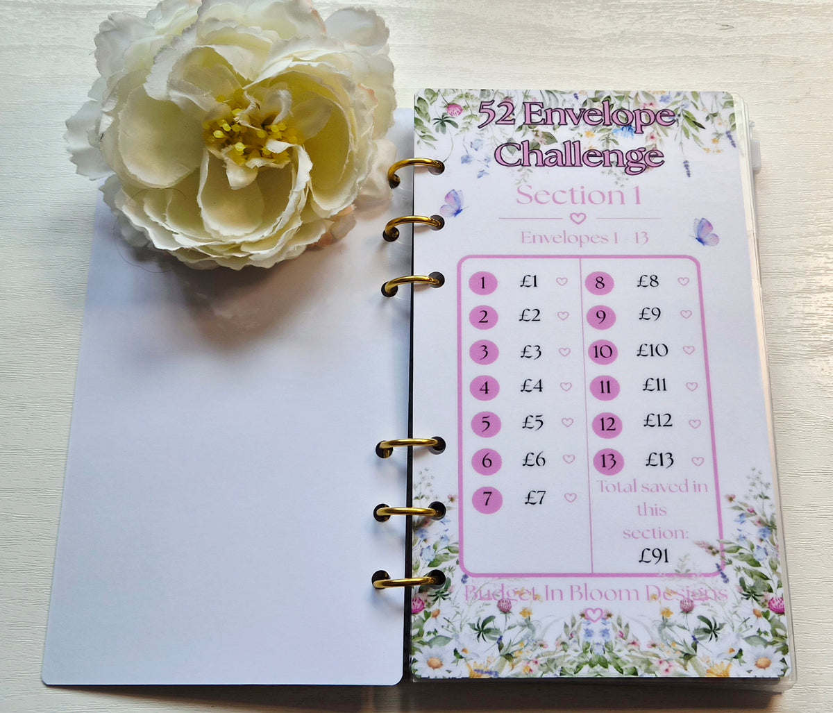 52 Envelope Challenge Binder Set