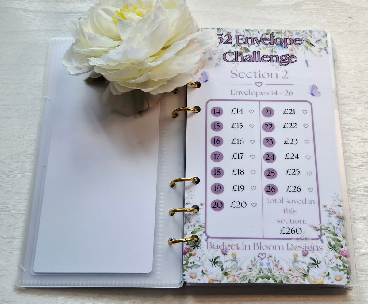 52 Envelope Challenge Binder Set