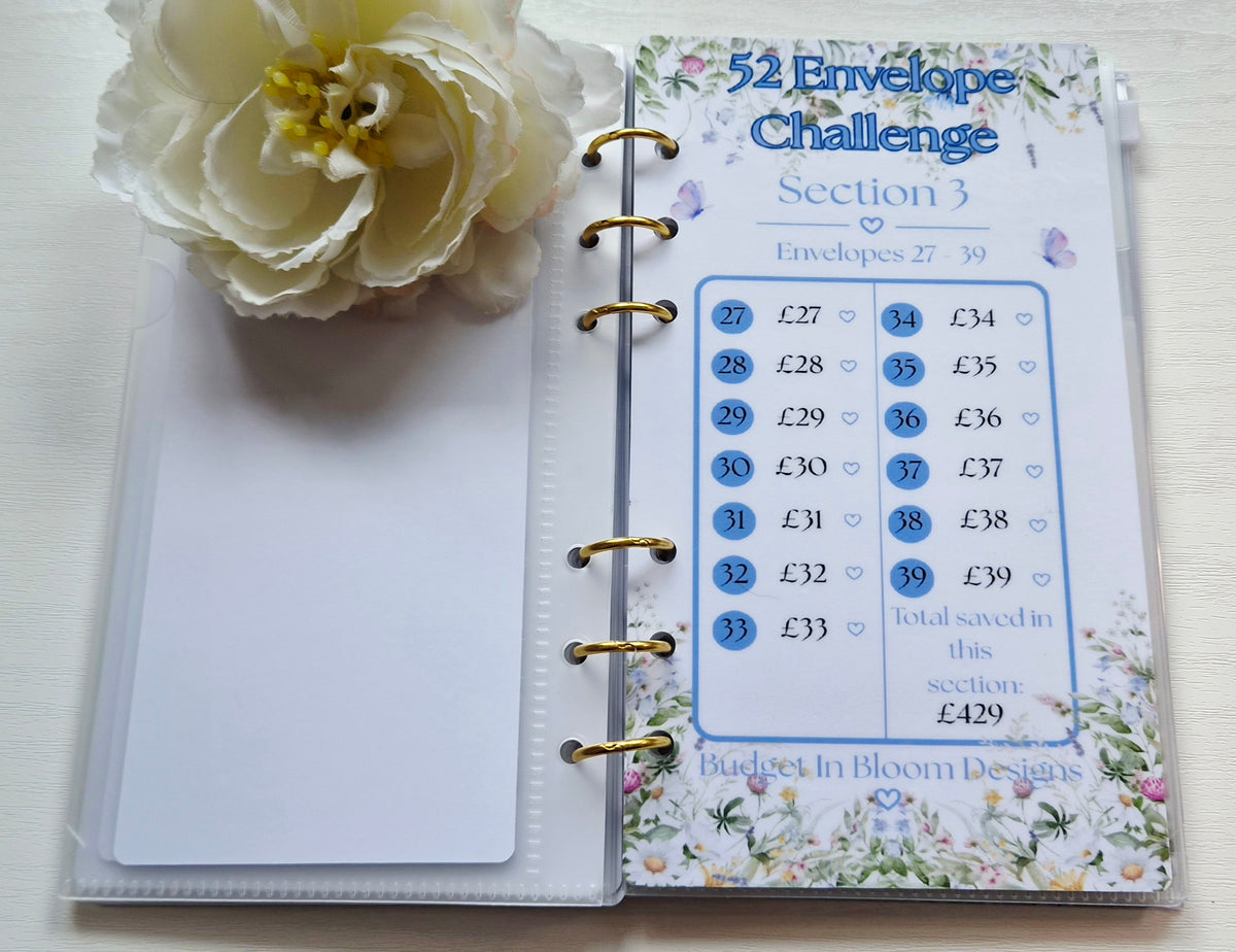 52 Envelope Challenge Binder Set