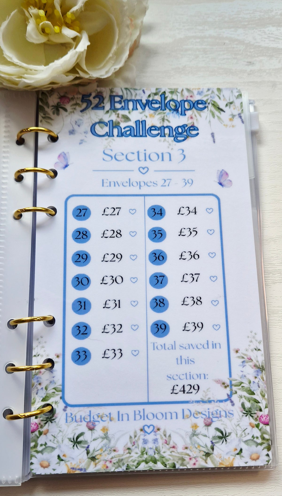 52 Envelope Challenge Binder Set