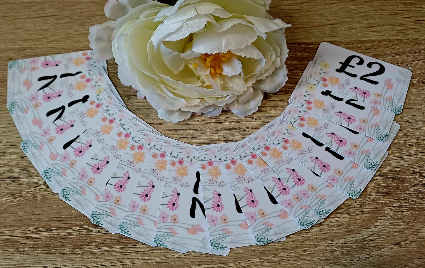 Pretty Floral Cash Placeholders