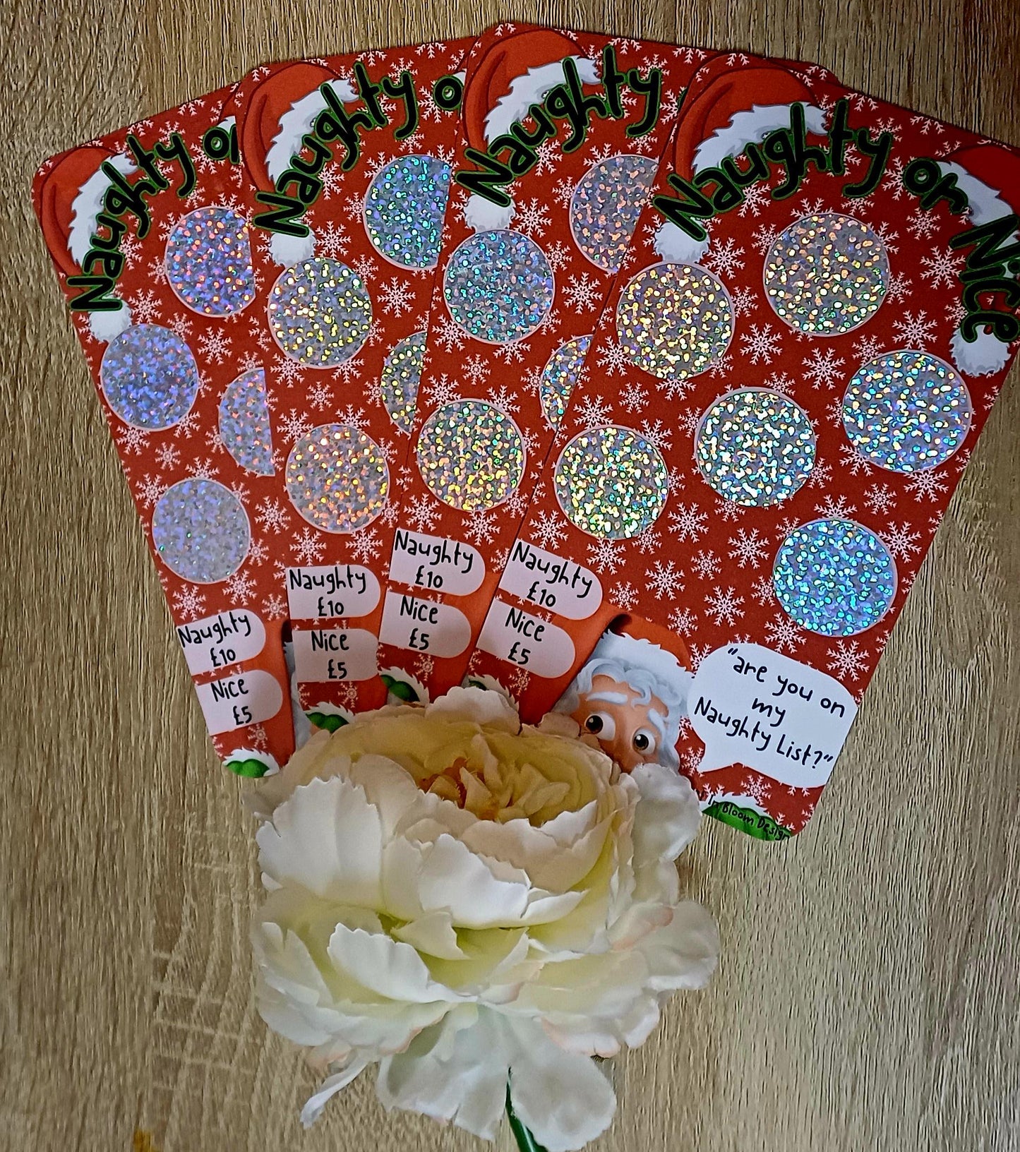 Naughty or Nice - Scratch Off Money Savings Challenge