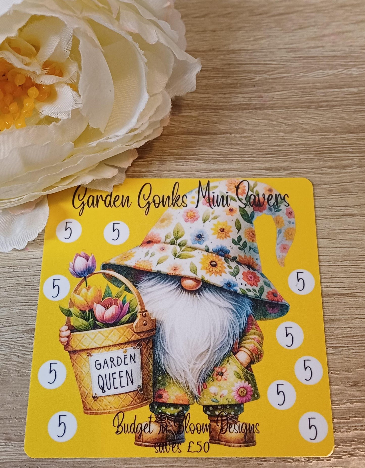 Garden Gonks Mini Savers Saving Challenge