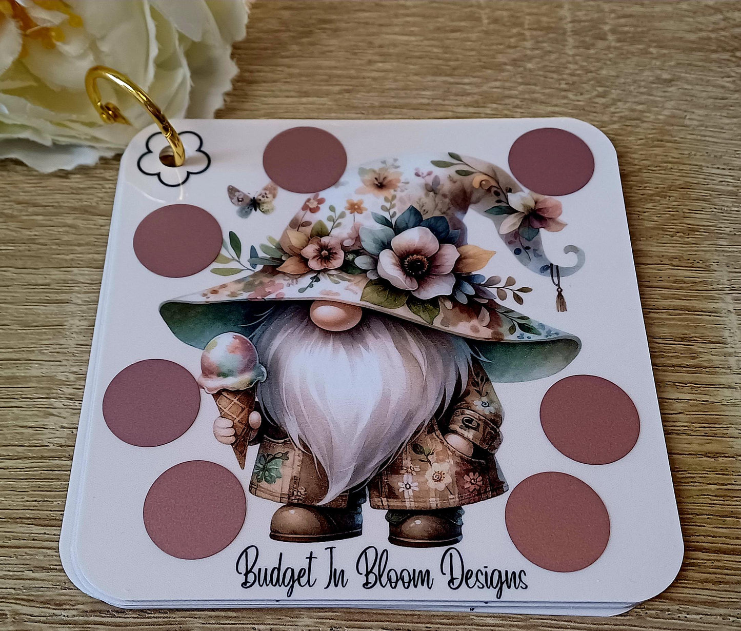 Floral Gonks Roll 'n' Scratch Savings Challenge (Copy)