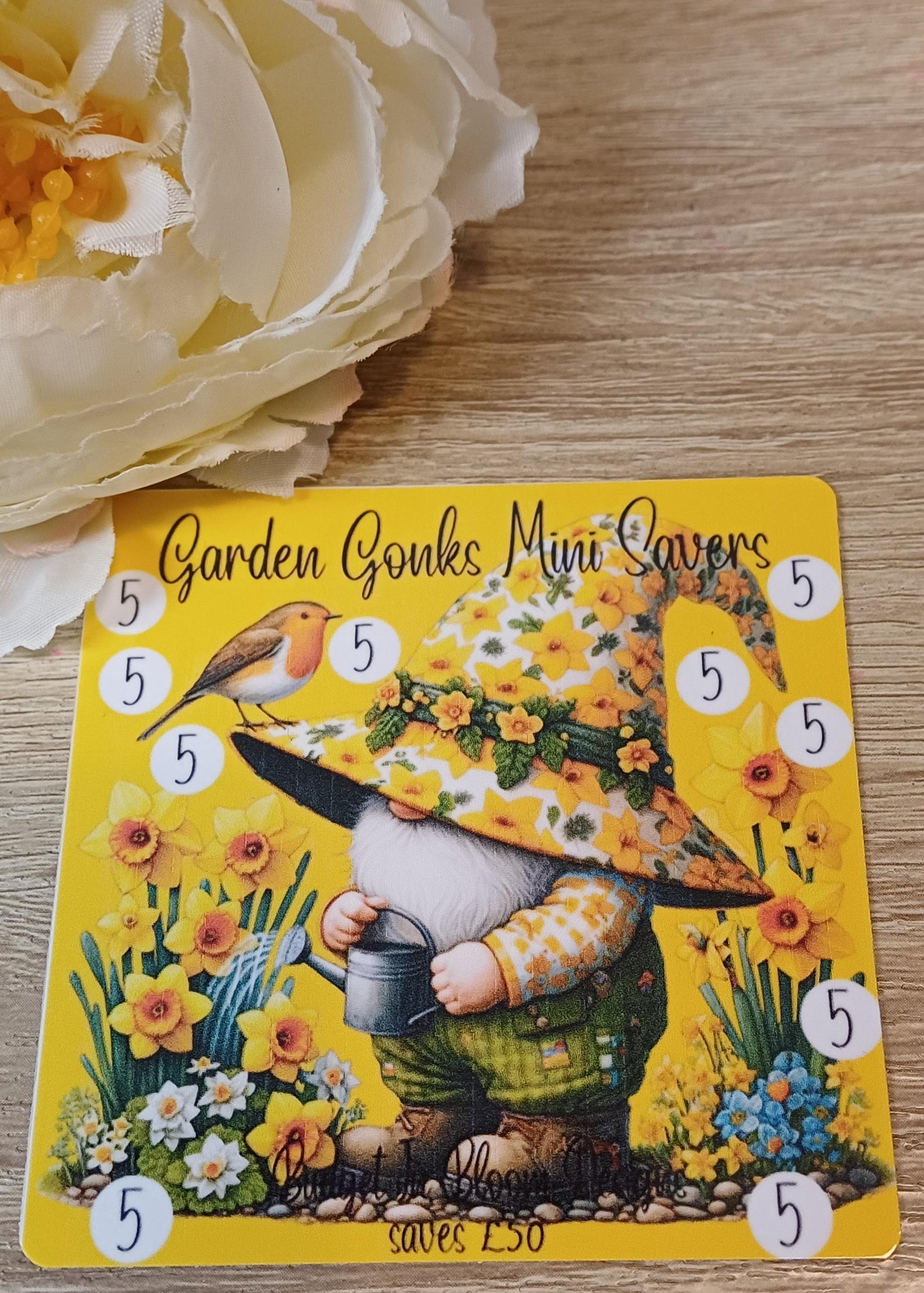 Garden Gonks Mini Savers Saving Challenge