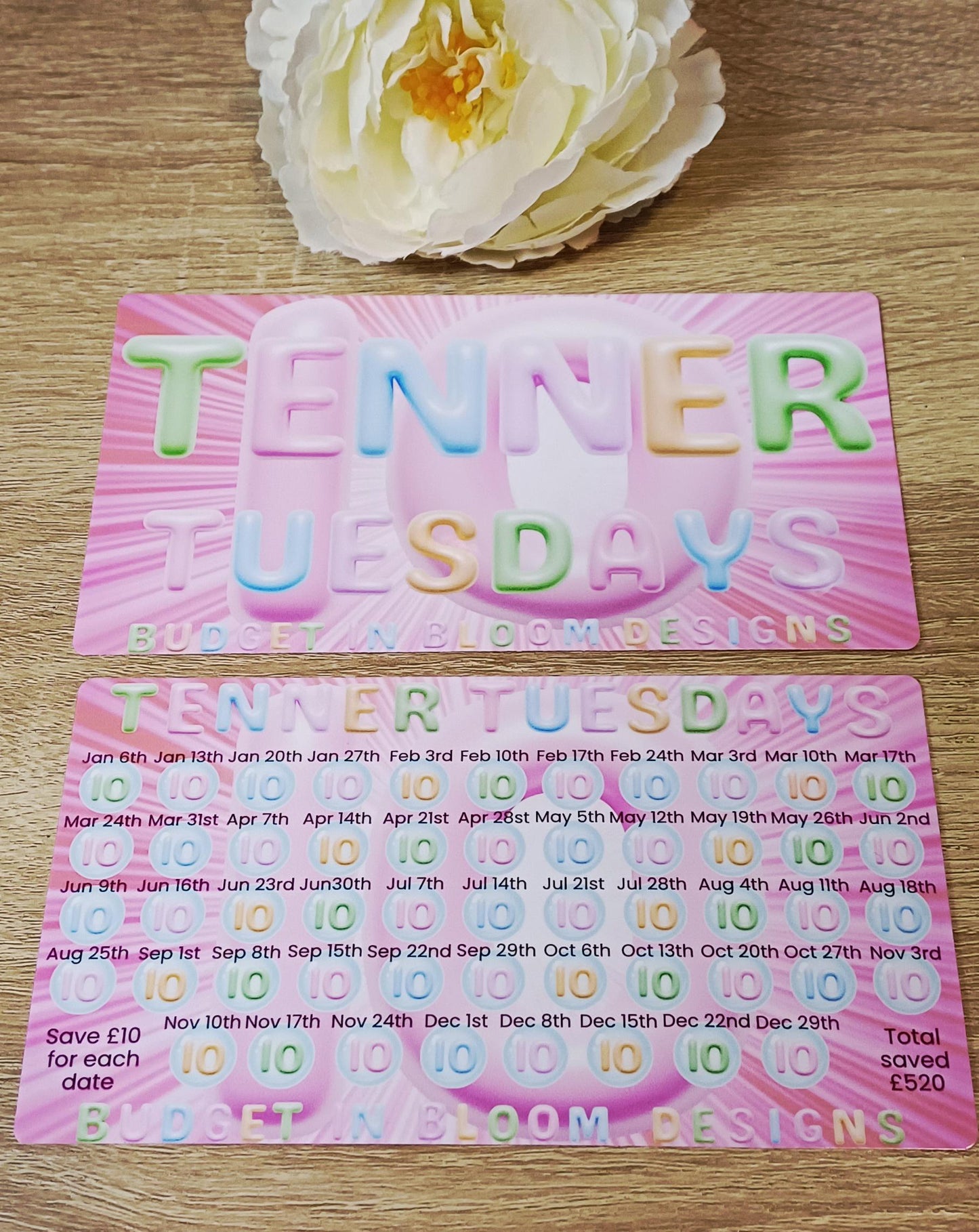 2026 Tenner Tuesdays Savings Challenge