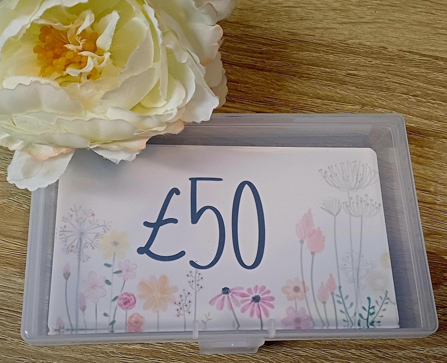 Pretty Floral Cash Placeholders