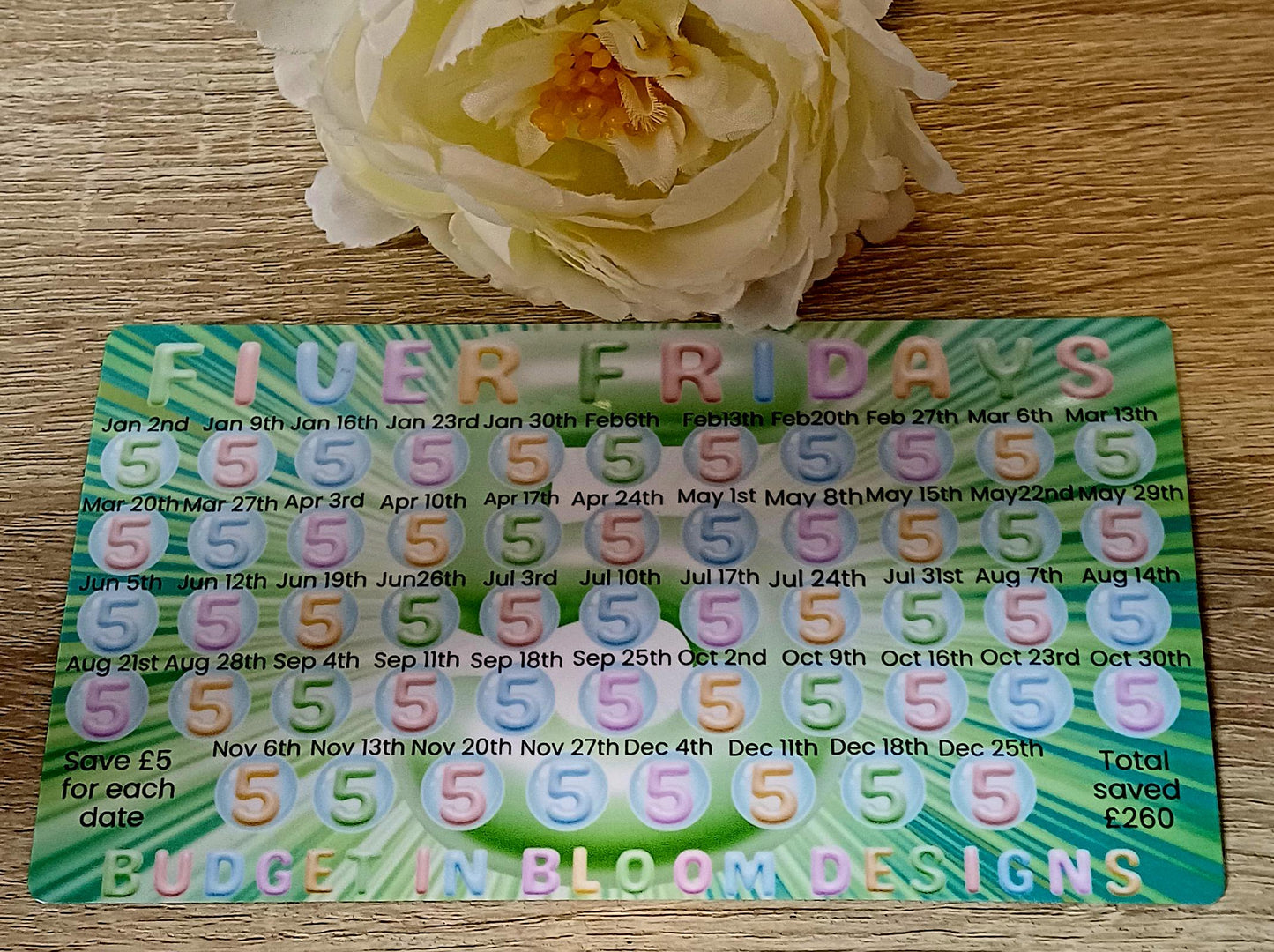 2026 Fiver Friday Savings Challenge
