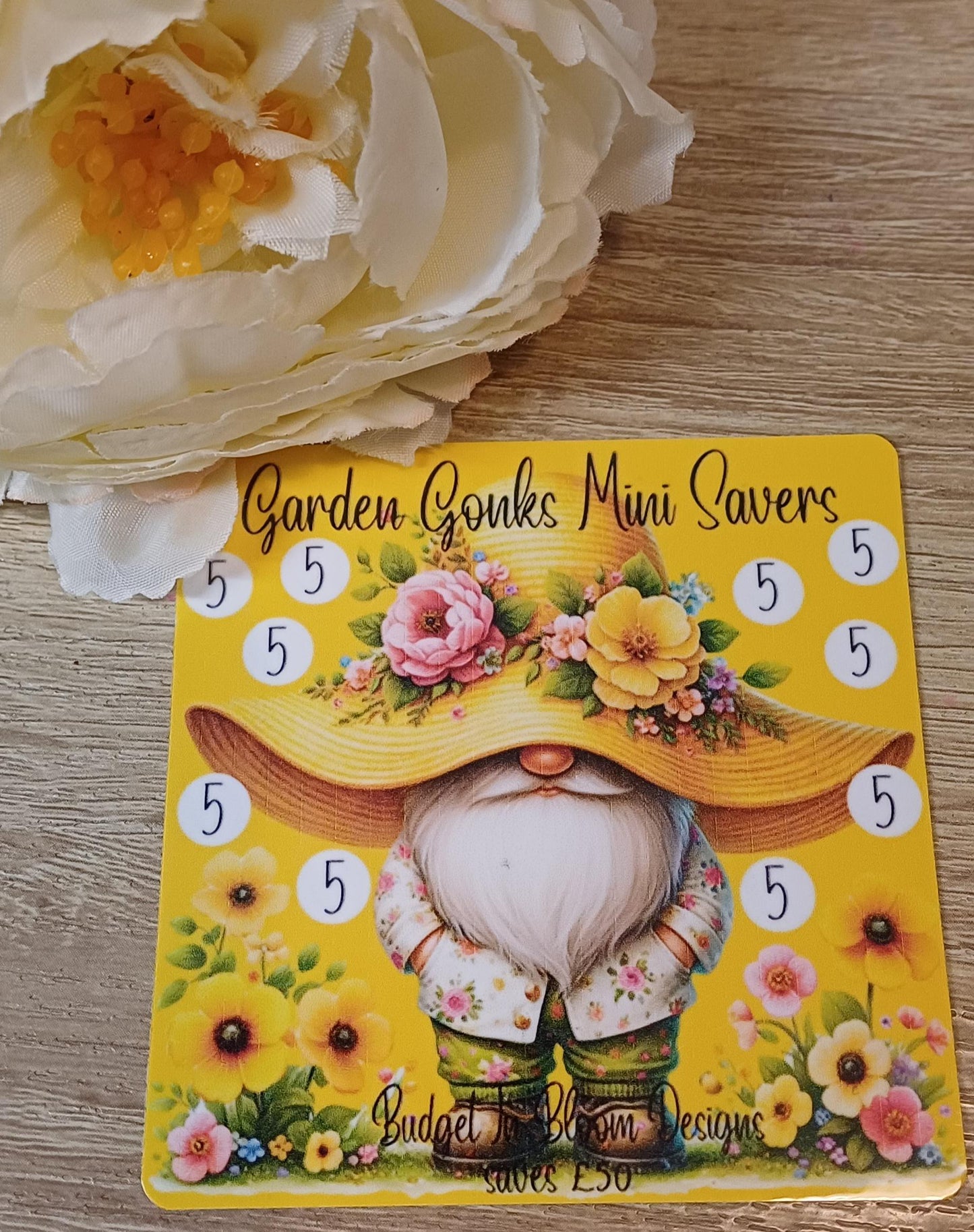 Garden Gonks Mini Savers Saving Challenge
