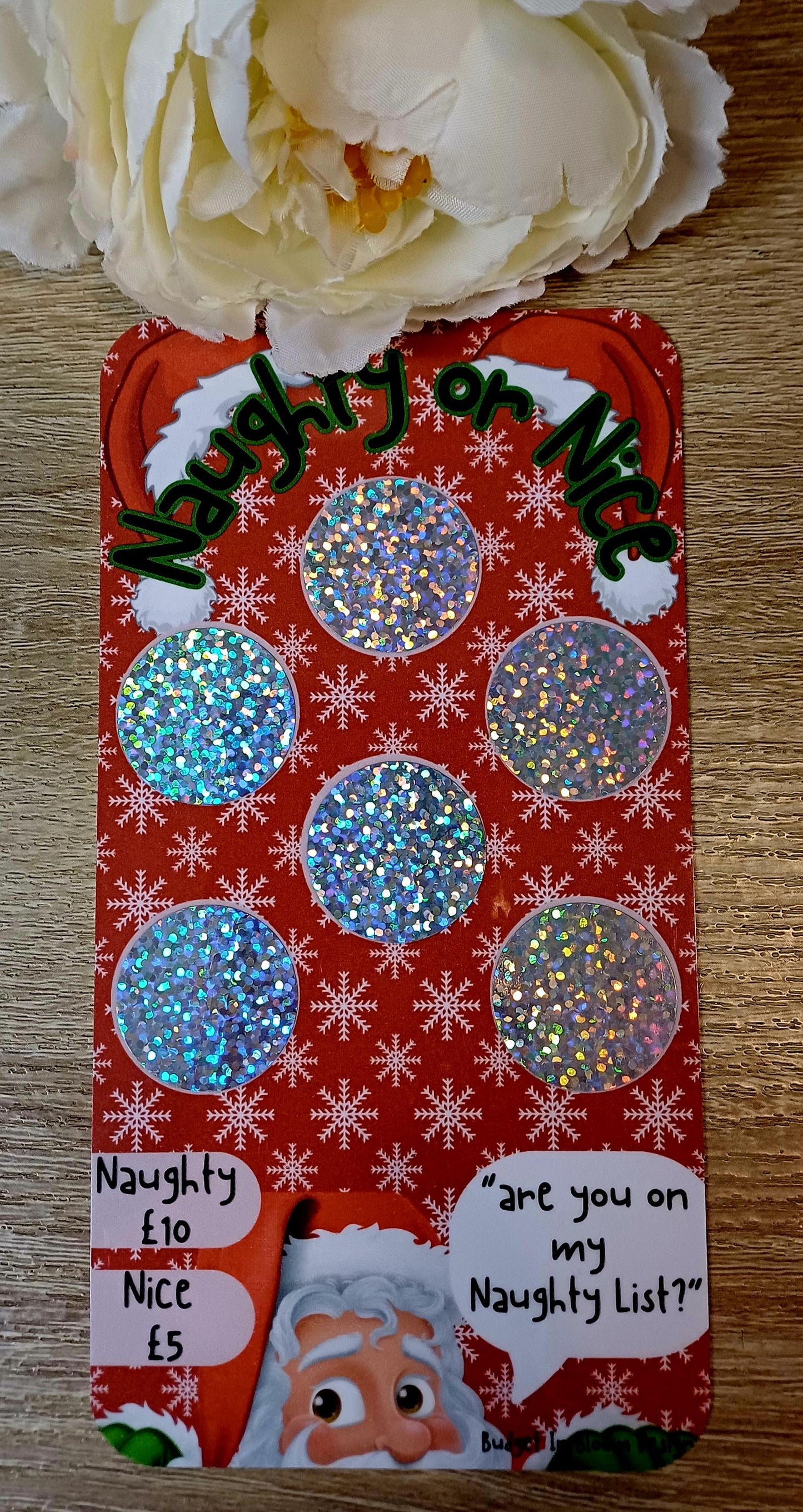 Naughty or Nice - Scratch Off Money Savings Challenge