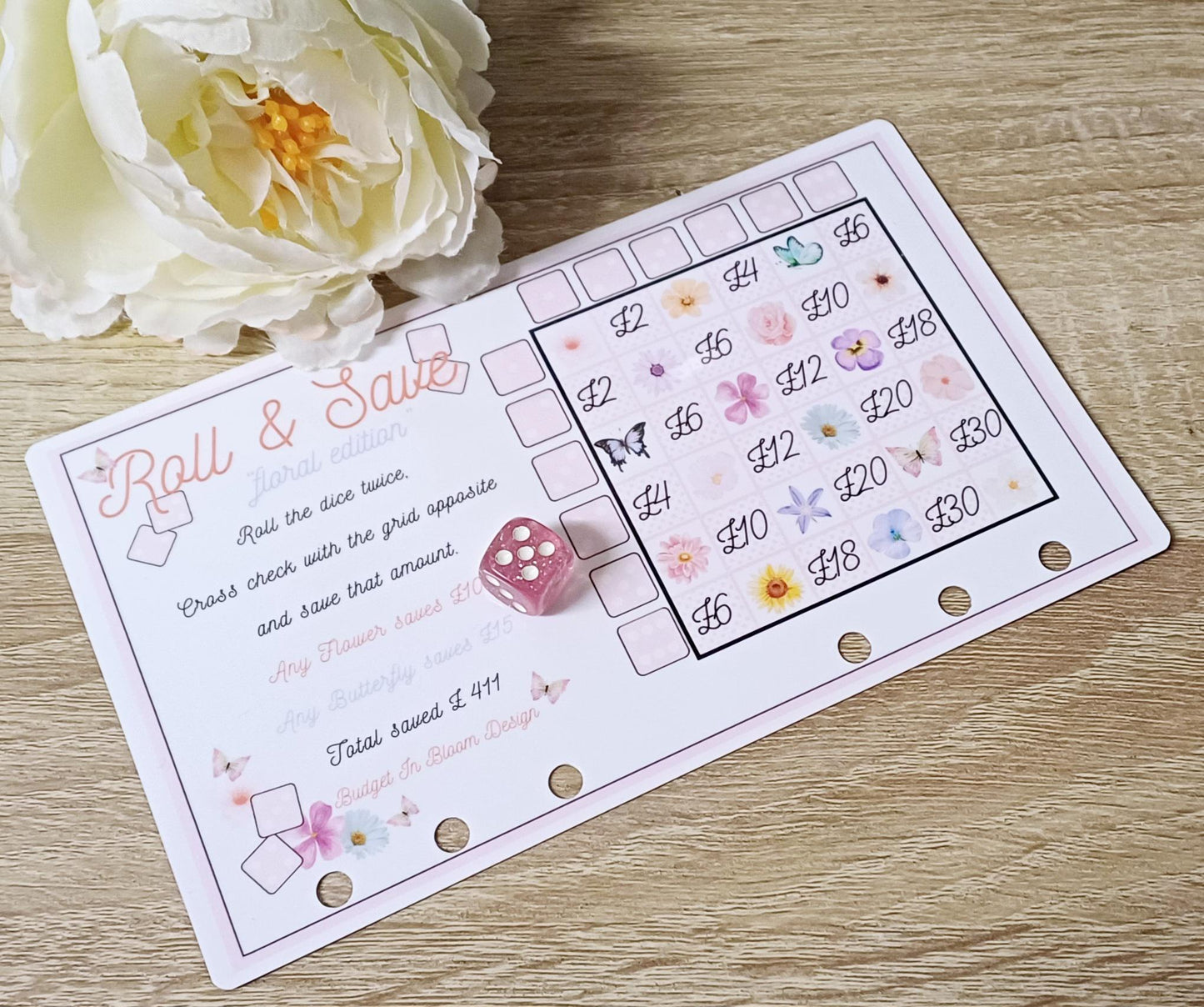 Roll & Save "Foral Edition" Savings Challenge