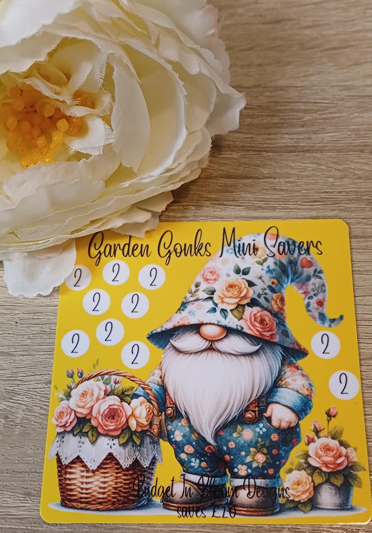 Garden Gonks Mini Savers Saving Challenge