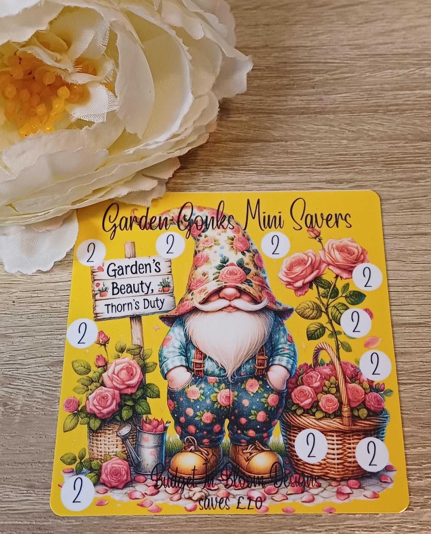 Garden Gonks Mini Savers Saving Challenge