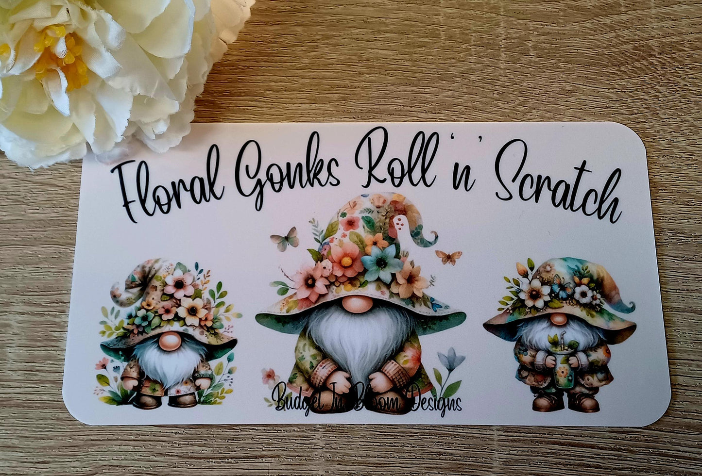 Floral Gonks Roll 'n' Scratch Savings Challenge (Copy)