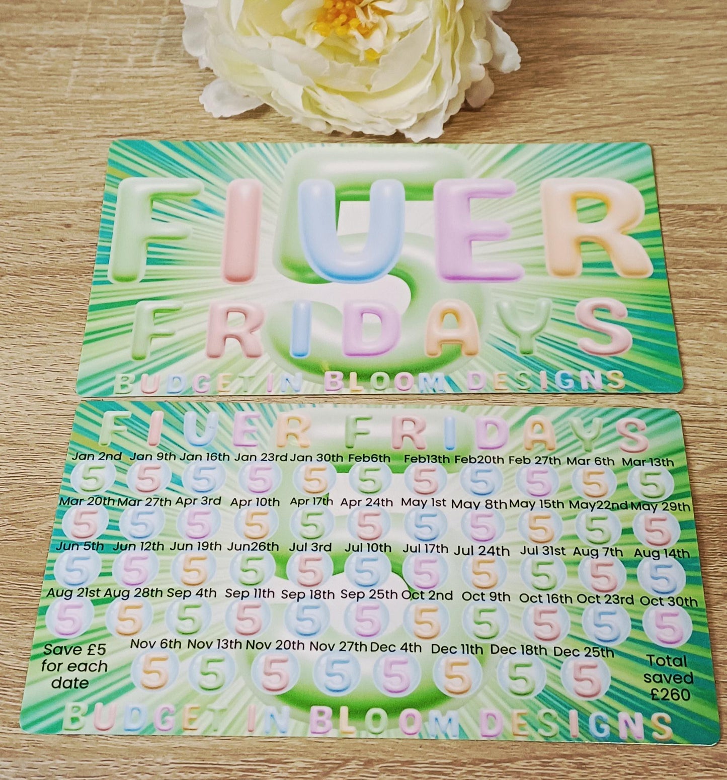 2026 Fiver Friday Savings Challenge
