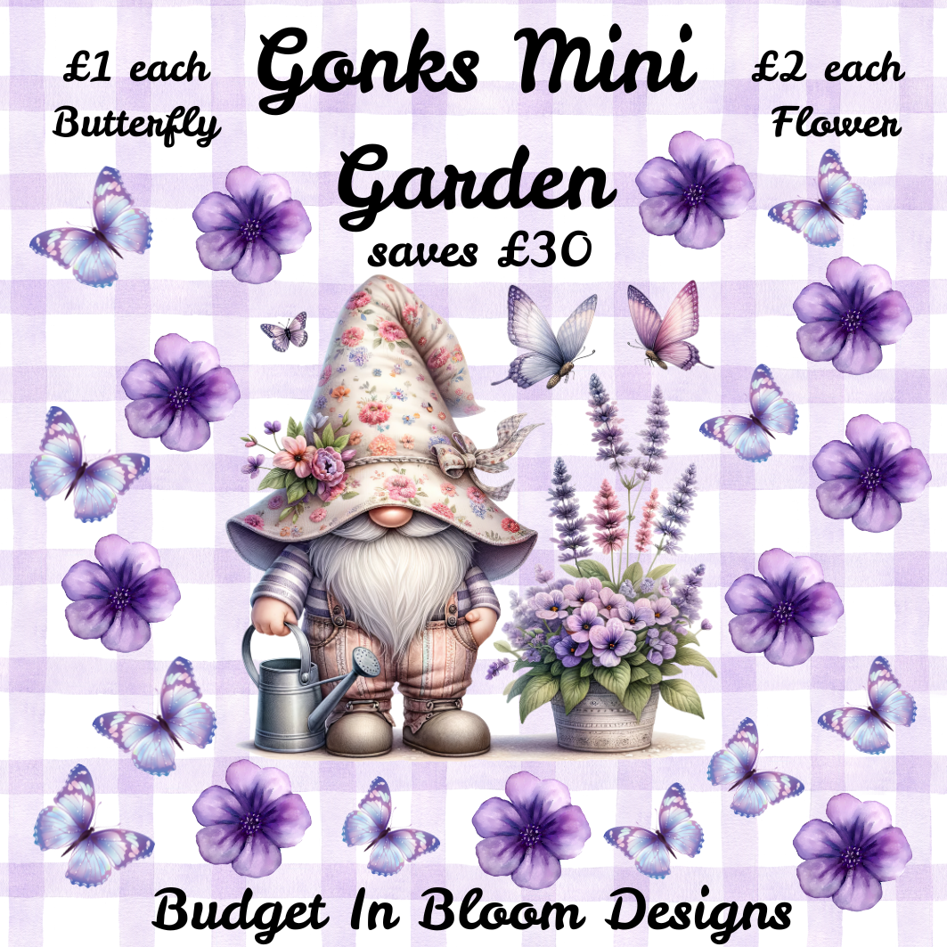 Gonks Mini Garden Saving Challenge