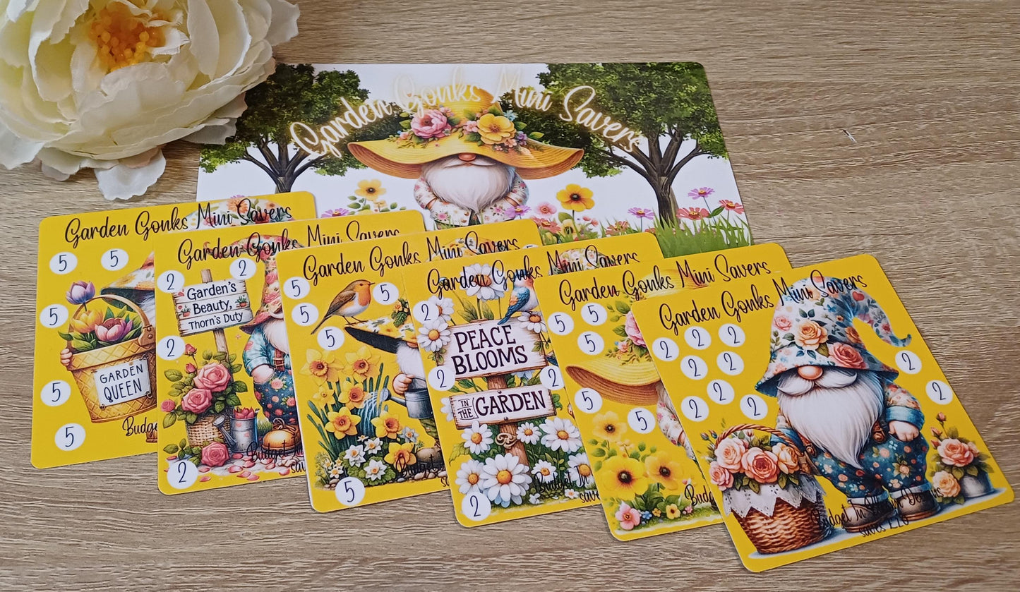 Garden Gonks Mini Savers Saving Challenge