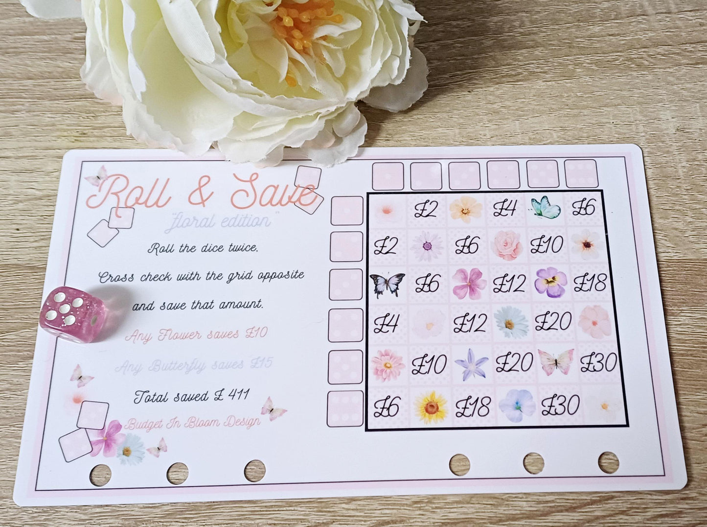 Roll & Save "Foral Edition" Savings Challenge