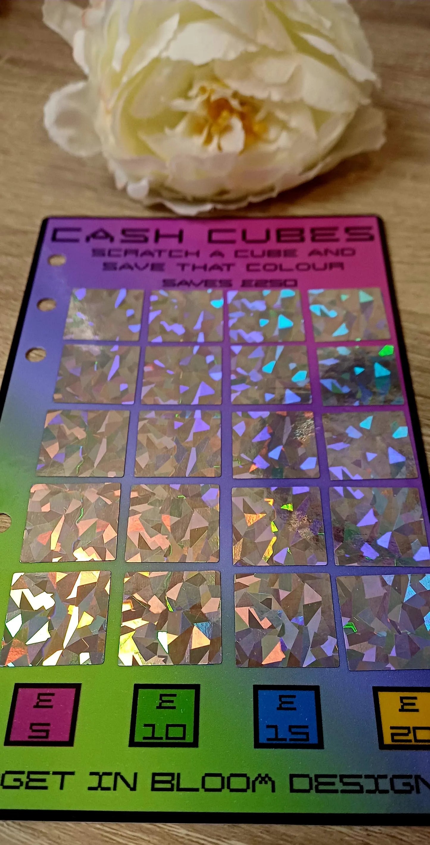 Cash Cubes - Scratch Off Savings challenge