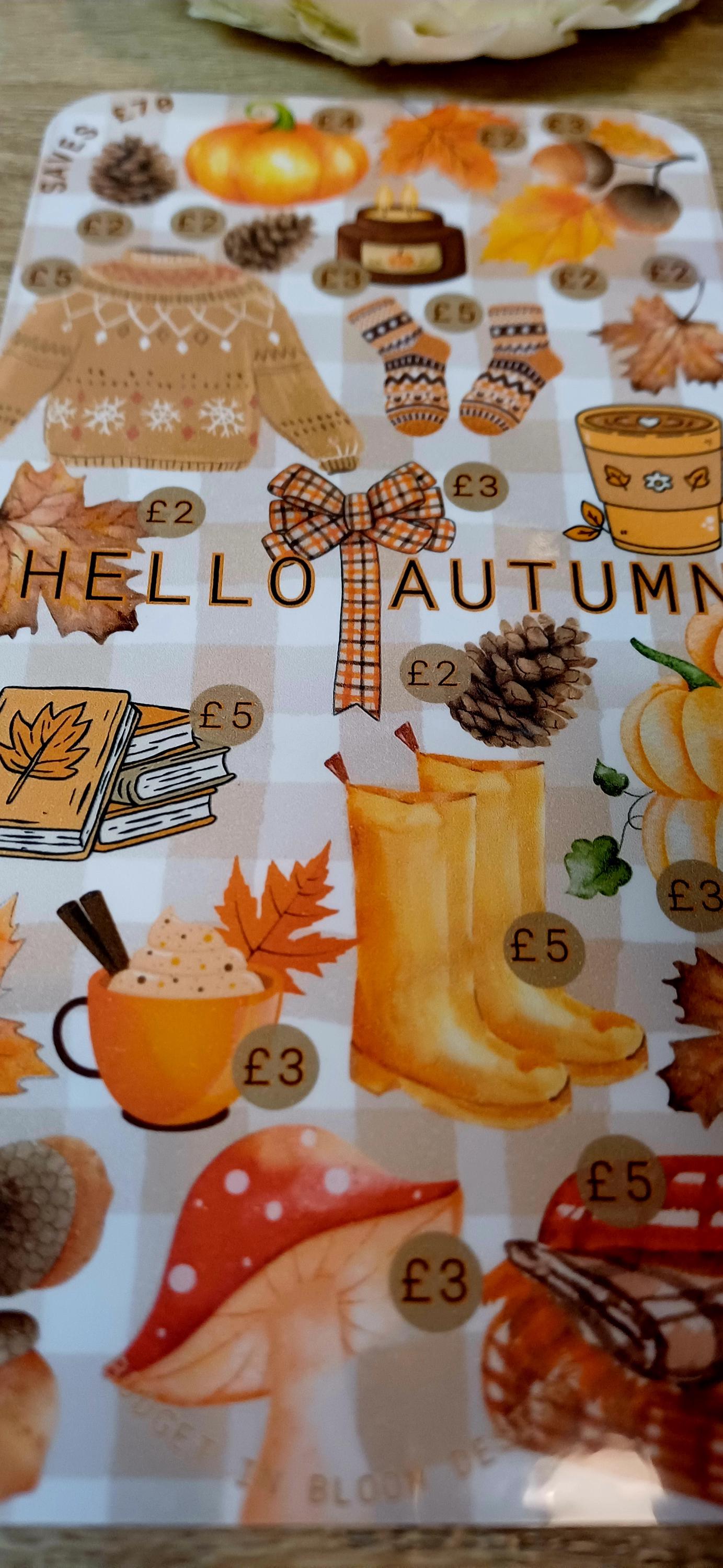 Hello Autumn Money Saving Challenge