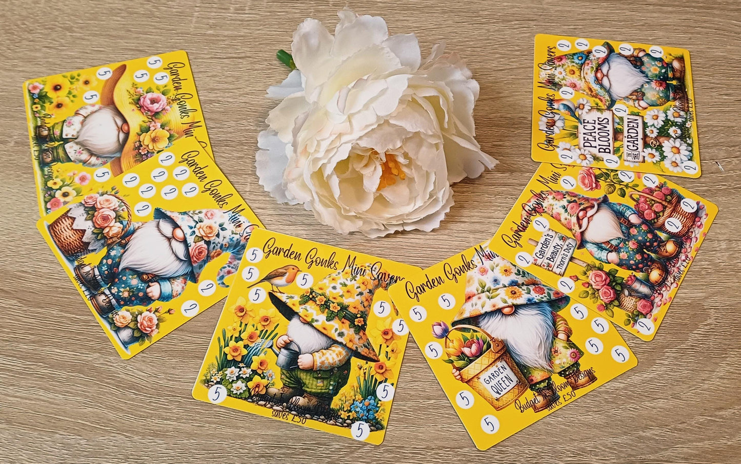 Garden Gonks Mini Savers Saving Challenge