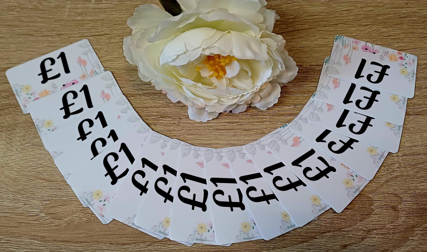Pretty Floral Cash Placeholders