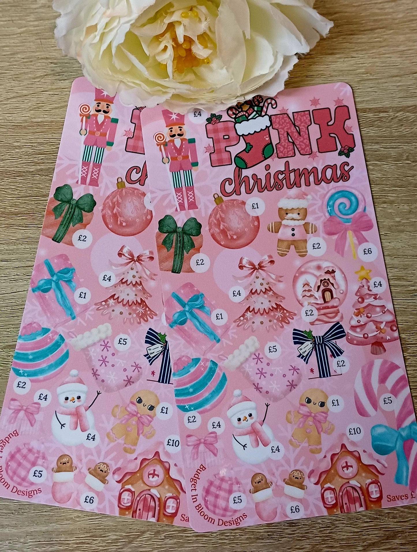 Pink Christmas Money Saving Challenge