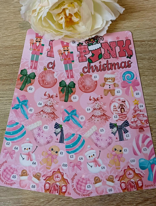 Pink Christmas Money Saving Challenge