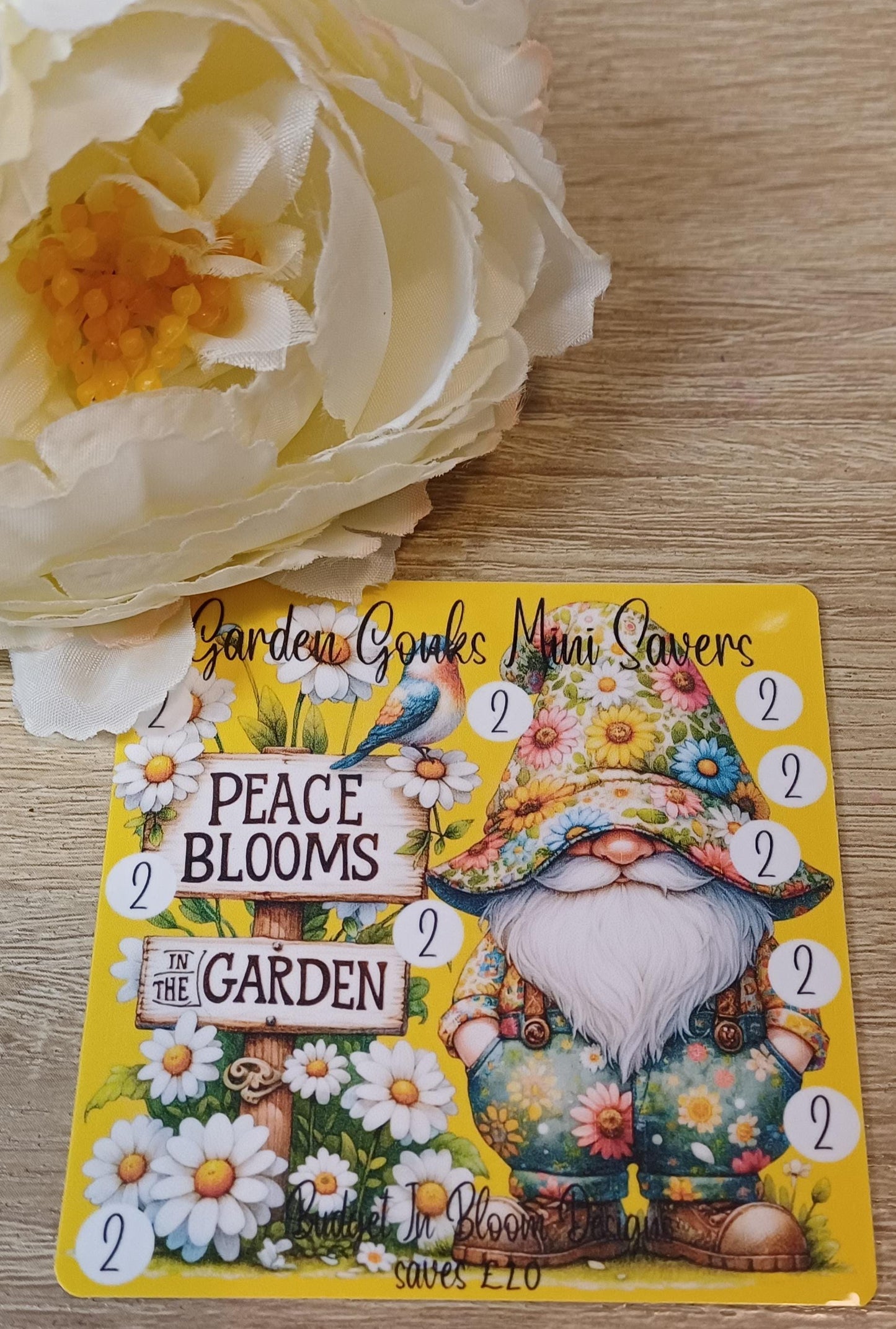 Garden Gonks Mini Savers Saving Challenge