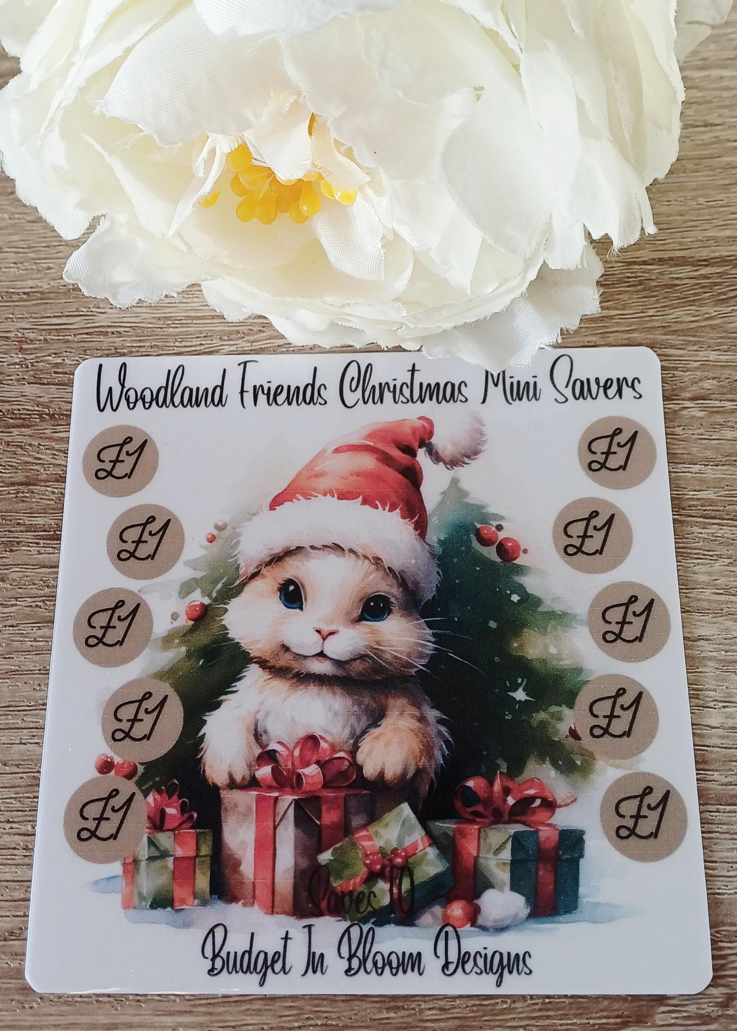 Woodland Friends Christmas Mini Savers Saving Challenge