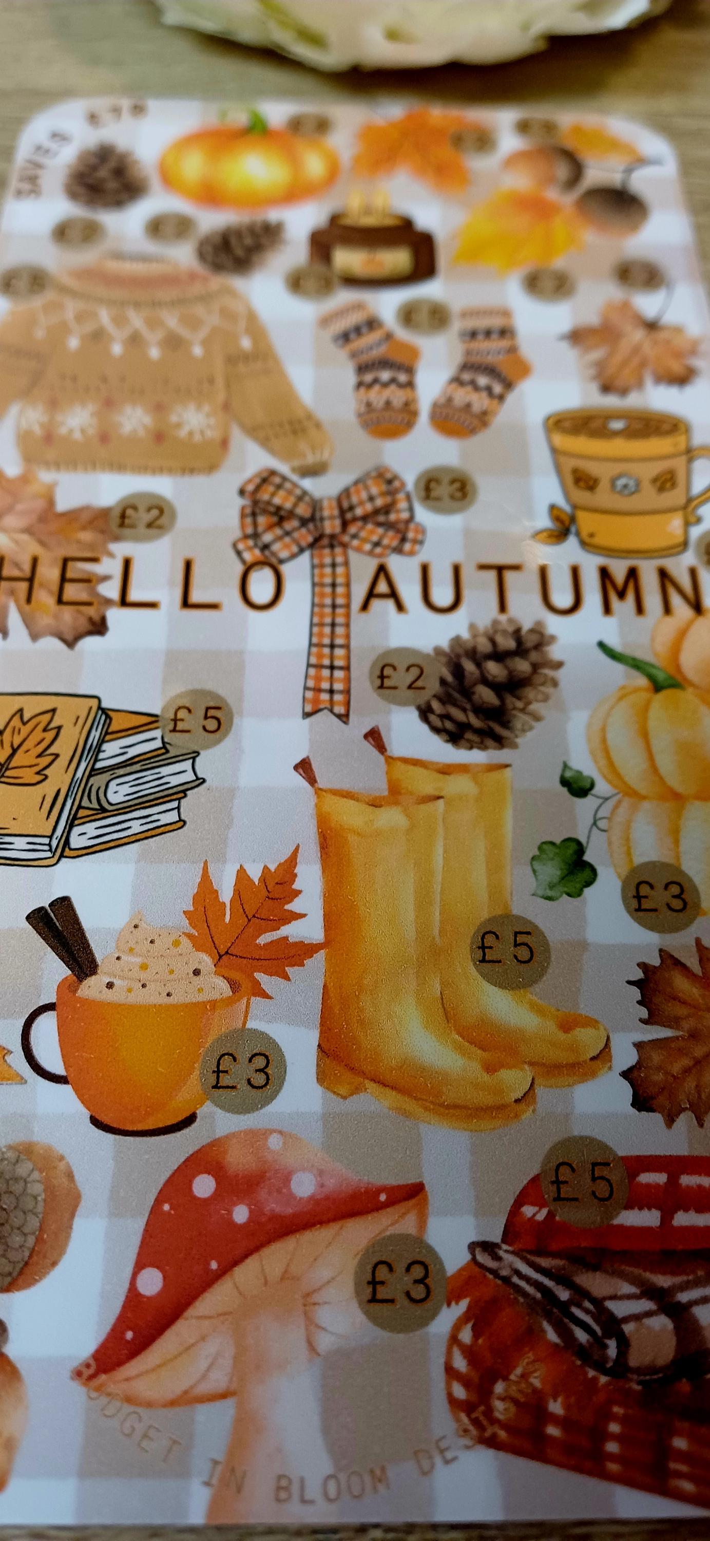 Hello Autumn Money Saving Challenge
